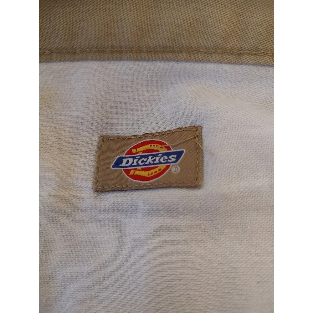 Dickies Boy Size 20H/31W Polyester Cotton Brown Tan Beige Khaki Summer Shorts